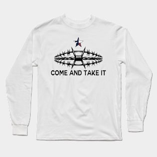 Texas Come And Take It Barbed Wire Long Sleeve T-Shirt